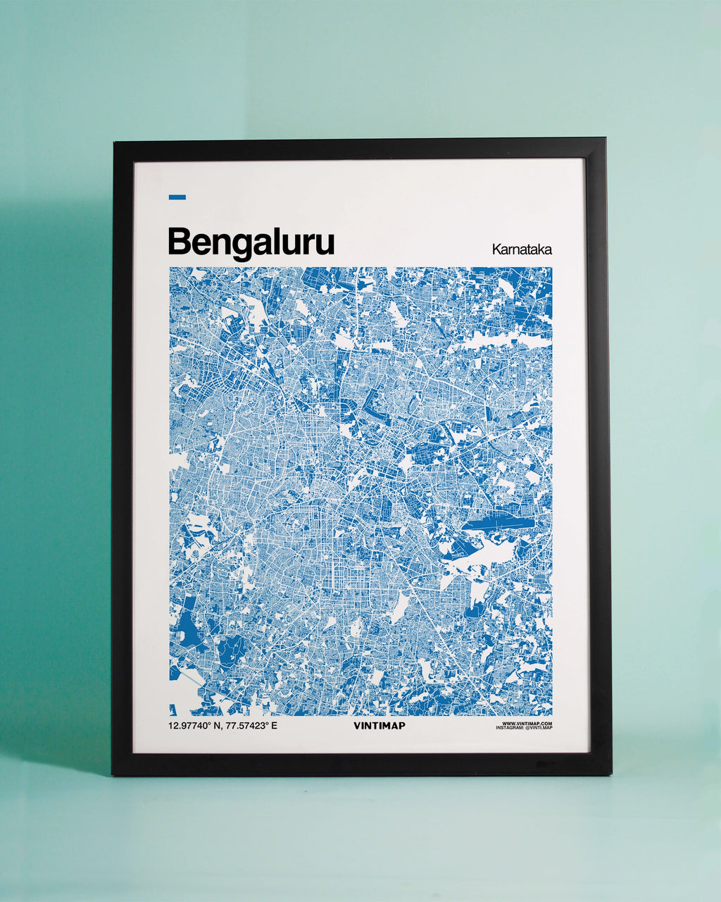 Minimalist Bengaluru map