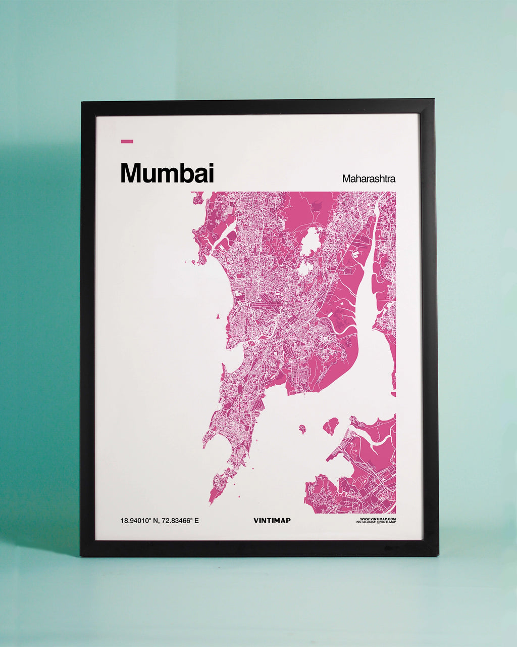 Minimalist Mumbai map