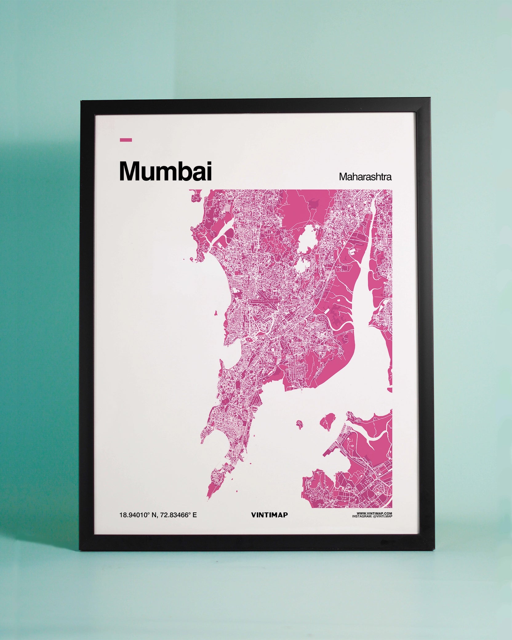 Minimalist Mumbai map